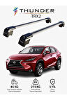 LEXUS NX 2015-2021 TRX2 Thunder Carrier Kilitli Ara Atkı Taşıyıcı Tavan Barı Siyah