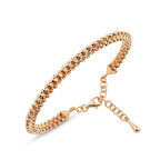 Dorika Toplu Rose Altın Kelepçe Bileklik