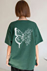 Uyguntarz Unisex Drawing Butterflies  Tasarım T-shirt