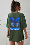 Uyguntarz Unisex Butterfly Baskılı T-shirt