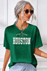 Uyguntarz Unisex Houston Baskılı T-shirt