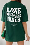 Uyguntarz Unisex Love Never Fails Baskılı T-shirt
