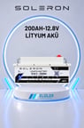 SOLERON 200AH-12.8V LİTYUM AKÜ