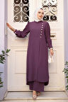 Lila Tesettür İkili Takım 7655LILA