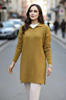 Fitilli Yağ Yeşili Triko Tunik 65903YY