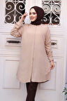 Düğmeli Bisküvi Tesettür Tunik 11715BS