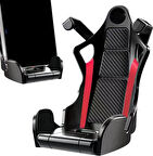 Spor Koltuk Modelli Havalandırma Izgarası Telefon Tutucu Siyah