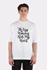 Unisex Beyaz Oversize T-shirt The Tiny Humans Stole My Heart, Teacher