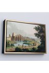 Ahşap Çerçeveli Luigi Mayer - Kanuni Sultan Süleyman Köprüsü Tablosu-7035