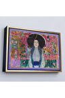 Ahşap Çerçeveli Gustav Klimt - Adele Bloch Tablo-7086