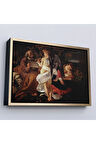 Ahşap Çerçeveli Caravaggio - Mısır'A Uçuşta Dinlenin Tablo - Rest On The Flight İnto Egypt-7119