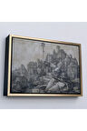 Ahşap Çerçeveli Albrecht Durer - Büyük Aziz Anthony Tablo-7122