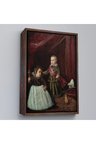 Ahşap Çerçeveli Diego Velázquez - Prens Balthasar Charles Cüceyle Birlikte Tablo-7282