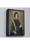 Ahşap Çerçeveli Diego Velazquez - Aziz Rufina Tablo-7390