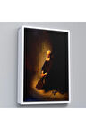 Ahşap Çerçeveli Rembrandt Van Rijn - Hapishanedeki Havari Aziz Peter Diz Çökmüş Tablo-7410