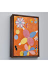 Ahşap Çerçeveli Hilma Af Klint - Turuncu Tablo - The Ten Largest No-7435