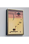 Ahşap Çerçeveli Wassily Kandinsky - Eckig Açısal Tablo-7490