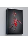 Ahşap Çerçeveli Michael Jordan Tablo-7730