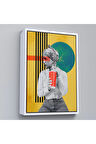 Ahşap Çerçeveli Pop Art Soyut Kadın Tablosu-7875