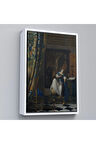Ahşap Çerçeveli Johannes Vermeer - Katolik İnancının Alegorisi Tablo- Allegory Of The Catholic Faith-8057