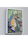 Ahşap Çerçeveli Gustav Klimt - Bebek Beşiği Tablo - Baby Cradle-8073