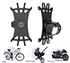 Silikon Esnek Bisiklet Telefon Tutucu