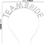 Gümüş Kaplama Kristal Taşlı Team Bride Taç