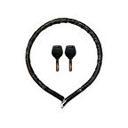 Motorsiklet Kilidi Anahtarlı Körüklü Siyah 120 Cm x 22 Mm YM-752