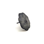 Antika Tarz Dekoratif Pirinç Çiçek Kabara - 40 mm, Oksit