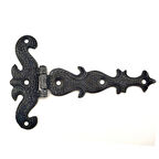 Antika Tarz Dekoratif Pirinç Kuyruklu Kelebek Menteşe - 94x147 mm, Oksit