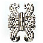 Dekoratif, Sac Kelebek Menteşe - Büyük, Nikel, 1 Adet