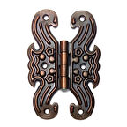 Dekoratif Sac Kelebek Menteşe - Büyük, Antik, 1 Adet