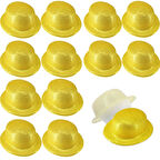 Altın Renk Simli Melon Yuvarlak Parti Şapkası 12 Adet