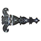 Dekoratif, Sac Tek Kuyruklu Menteşe - 69x102 Mm, Büyük, Eskitme, 100 Adet