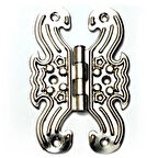 Dekoratif, Sac Kelebek Menteşe - Büyük, Nikel, 1 Adet