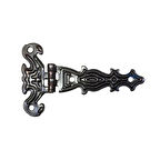 Dekoratif, Sac Tek Kuyruklu Menteşe - 40x68 Mm, Küçük, Eskitme, 1 Adet