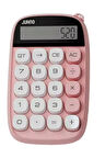 Sevimli Kare Tuşlu 10 Haneli Ldc Ekran Hesap Makinası Pembe