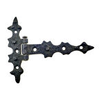 Antika Tarz Dekoratif Pirinç Yıldız Kuyruklu Menteşe - 85x110 Mm, Oksit