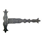 Antika Tarz Dekoratif Pirinç Kuyruklu Dövme Menteşe - 251x393 Mm, Oksit