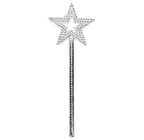 Yıldız Model Peri Asası Melek Asası Prenses Asası Metalize Gümüş Renk