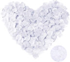 Beyaz Renk Gül Yaprağı Şekilli Konfeti 1 Paket 100 Adet