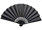 Plastik Kumaş Yelpaze 12'li Siyah