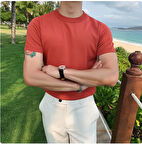 Bisiklet Yaka Triko T-Shirt