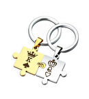 GÜMÜŞ ÇİFT KRAL KRALİÇE ANAHTARLIK