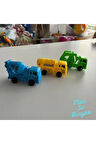 3 Lü Çek Bırak İş Makinesi - Mavi Su Dünyası