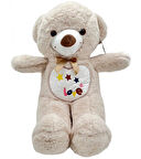 Peluş Salaş Kalpli Ayıcık 70 Cm - Mavi Su Dünyası