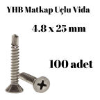 Matkap Uçlu Vida YHB 4,8x25 100'lü Paket