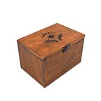 Tarot Kartı Kutusu Saklama Kutusu Oyma Dekorlu El Yapımı 18cmx10,5cm Genişlik, 10cm yükseklik