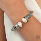 925 Ayar Gümüş Antik Bizans Bilezik