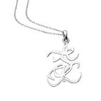 925 Ayar Gümüş Aşk Yazılı Kolye